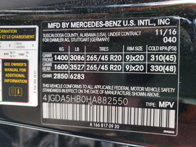 2017 MERCEDES-BENZ GLE 350 4M - 4JGDA5HB0HA882550