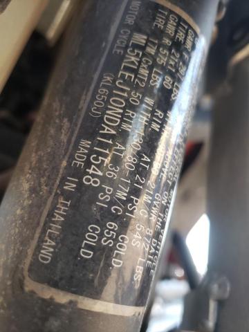 2022 KAWASAKI KL650 J - ML5KLEJ10NDA11548