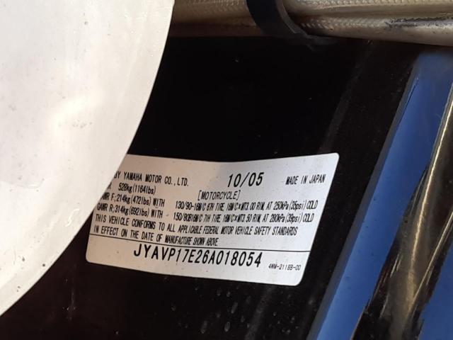 2006 YAMAHA XV1700 A JYAVP17E26A018054