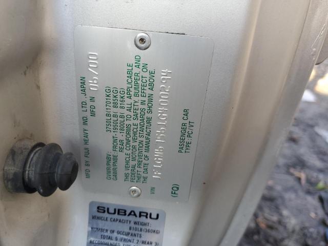 JF1GM67561F400294 Subaru IMPREZA RS