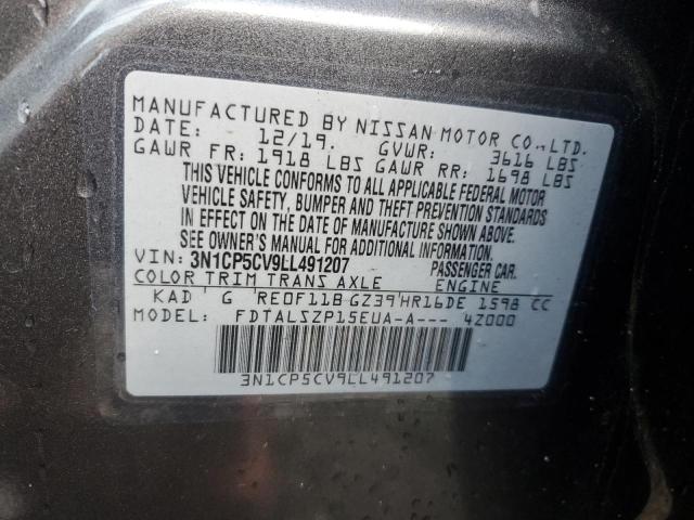 3N1CP5CV9LL491207 Nissan KICKS SV