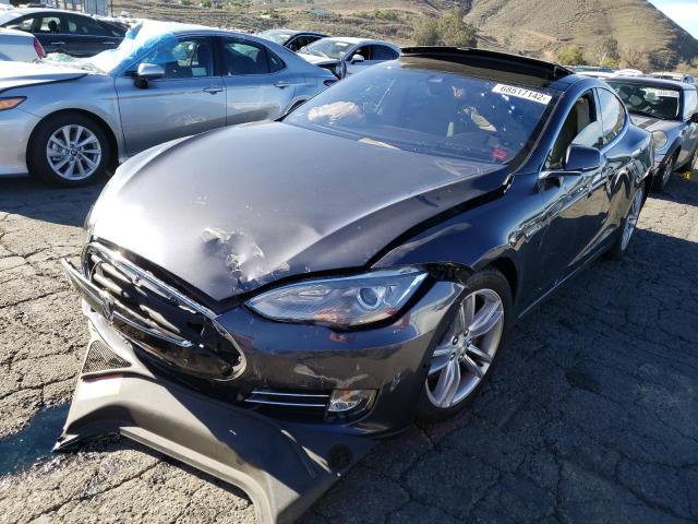 Salvage cars for sale from Copart Colton, CA: 2015 Tesla Model S 85