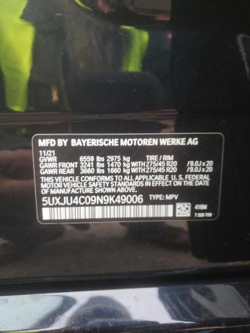 2022 BMW X5 M50I 5UXJU4C09N9K49006