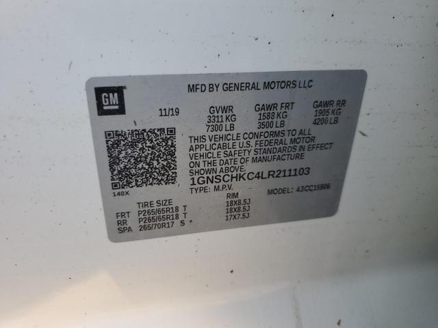 2020 CHEVROLET SUBURBAN C - 1GNSCHKC4LR211103