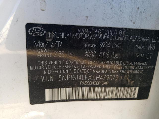 5NPD84LFXKH479079 Hyundai ELANTRA SEL