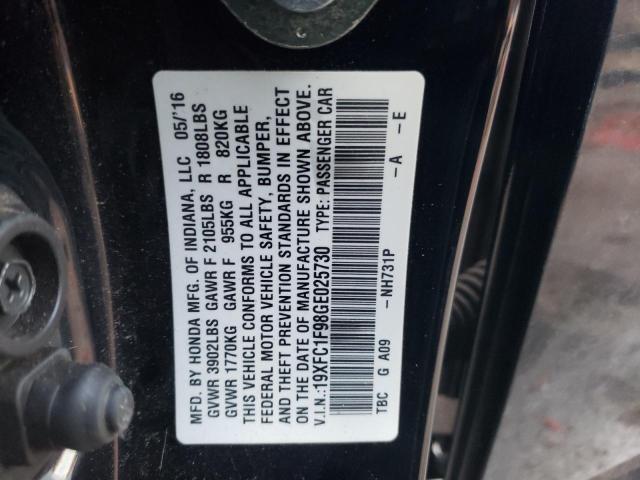 2016 HONDA CIVIC TOUR - 19XFC1F98GE025730