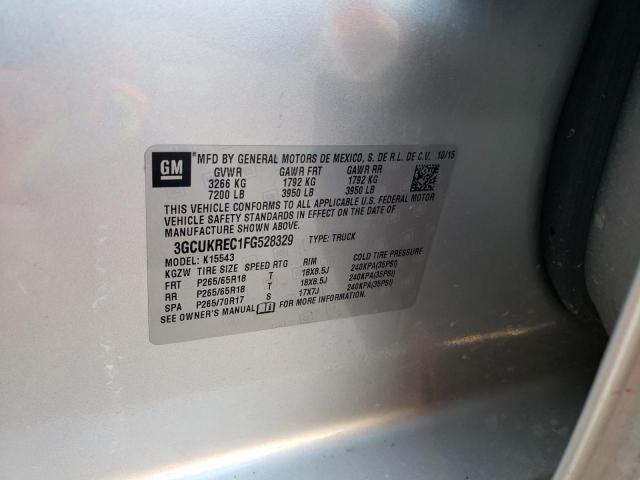2015 CHEVROLET SILVERADO - 3GCUKREC1FG528329