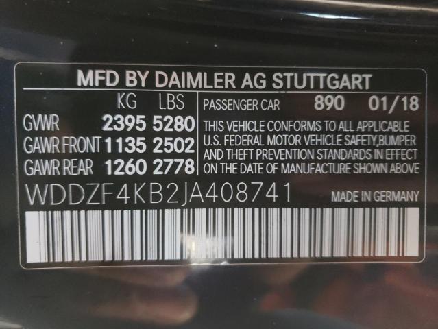 WDDZF4KB2JA408741 Mercedes-Benz E 300 4matic