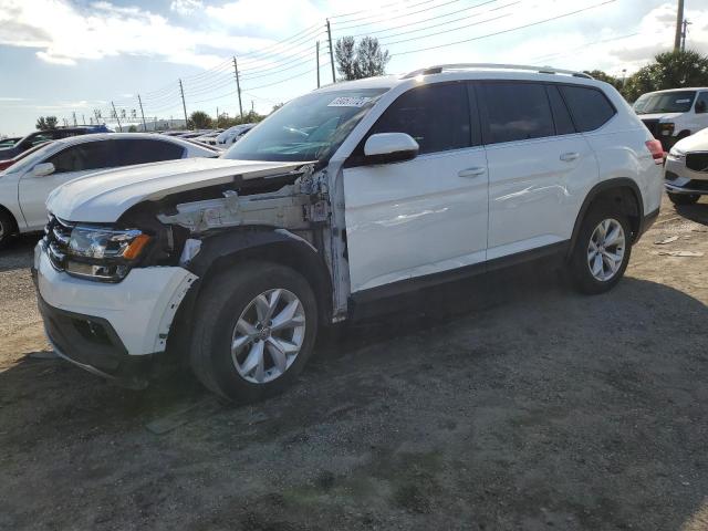 Salvage cars for sale at Miami, FL auction: 2019 Volkswagen Atlas SE