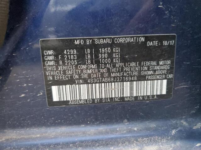 4S3GTAB68J3716948 Subaru Impreza Premium