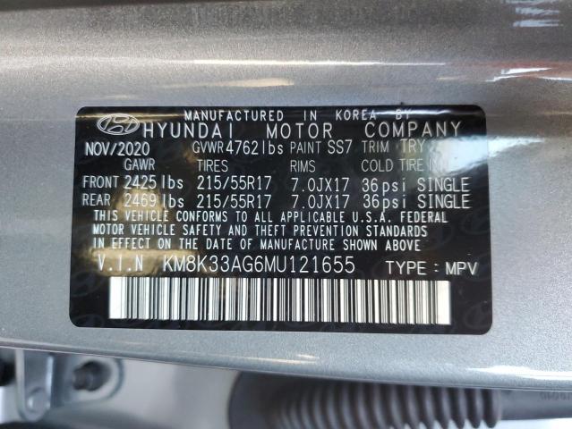 2021 HYUNDAI KONA LIMIT - KM8K33AG6MU121655