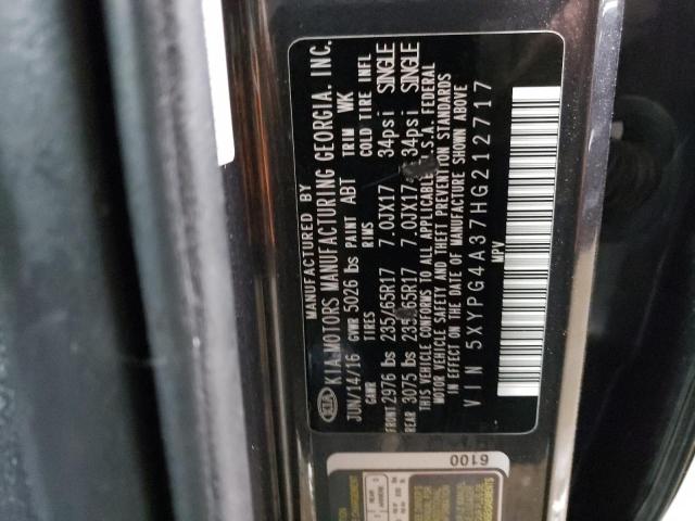 5XYPG4A37HG212717 KIA SORENTO LX