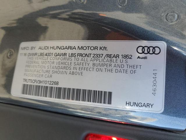 2017 AUDI TT TRUT5CFV3H1012268