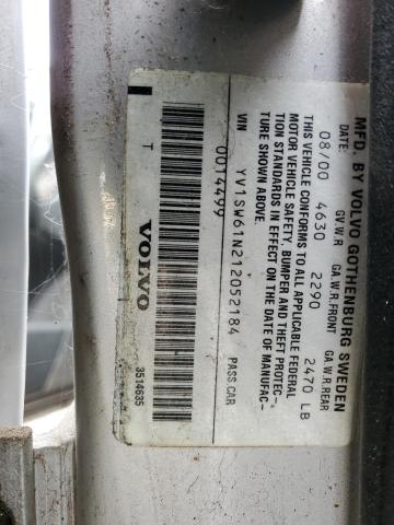 YV1SW61N212052184 Volvo V70