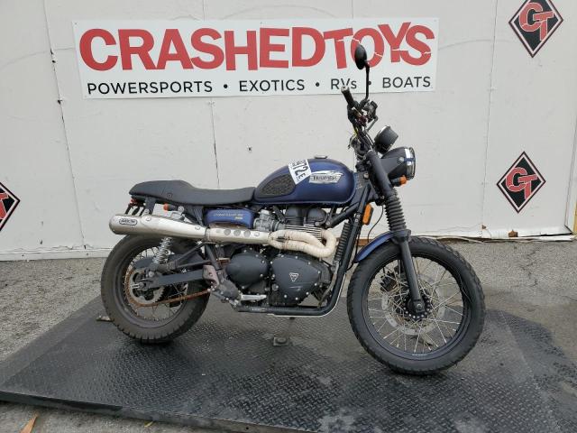 Salvage motorcycles for sale at Van Nuys, CA auction: 2014 Triumph Scrambler