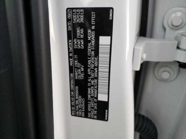 2022 VOLVO XC60 B5 IN YV4L12RL3N1956459