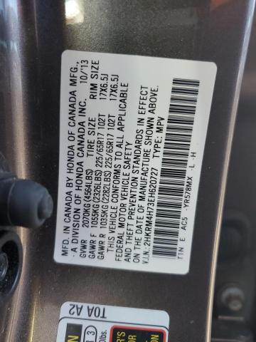 2HKRM4H73EH620727 | 2014 HONDA CR-V EXL