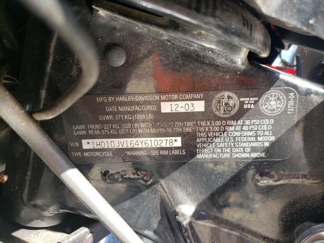 2004 HARLEY-DAVIDSON FLHT CLASS 1HD1DJV164Y610278