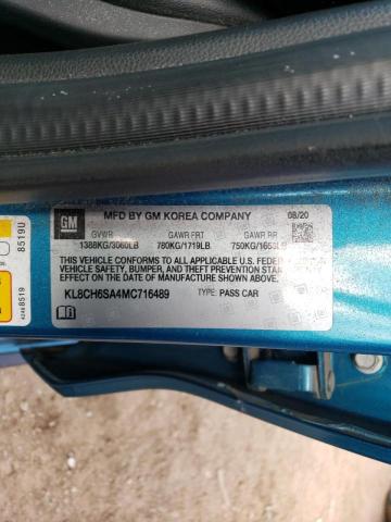 2021 CHEVROLET SPARK ACTI KL8CH6SA4MC716489