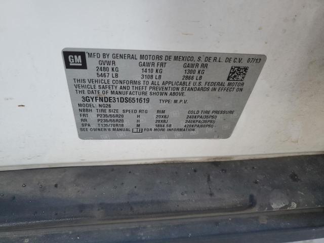 3GYFNDE31DS651619 Cadillac SRX