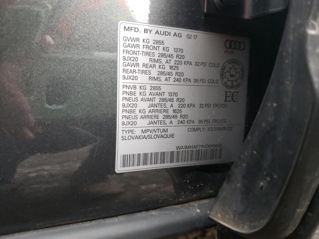 2017 AUDI Q7 PROGRES - WA1MHAF71HD045645