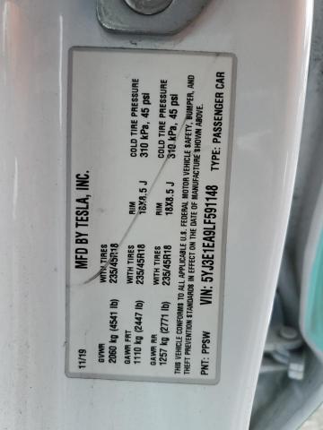 5YJ3E1EA9LF591148 Tesla MODEL 3
