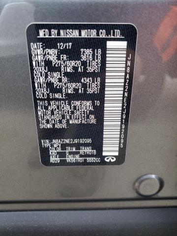 2018 INFINITI QX80 BASE - JN8AZ2NE2J9192095