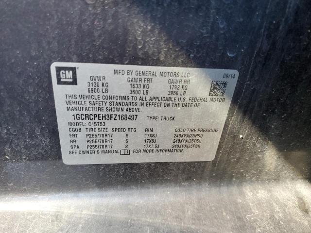 2015 CHEVROLET SILV1500 2 1GCRCPEH3FZ168497