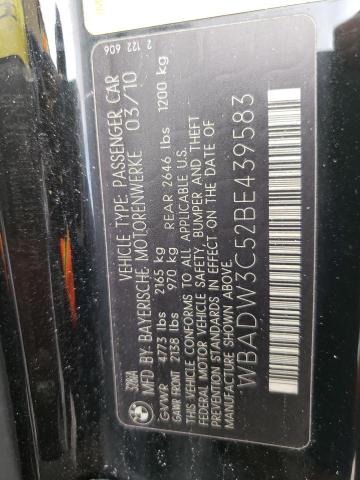 WBADW3C52BE439583 BMW 328 I