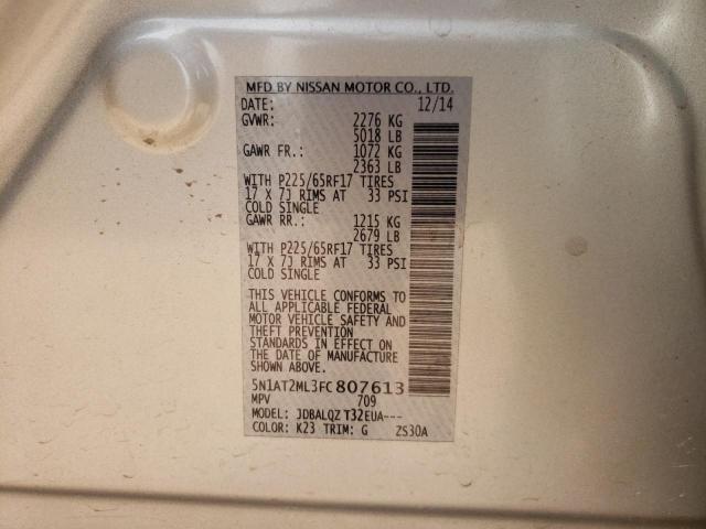 2015 NISSAN ROGUE S - 5N1AT2ML3FC807613