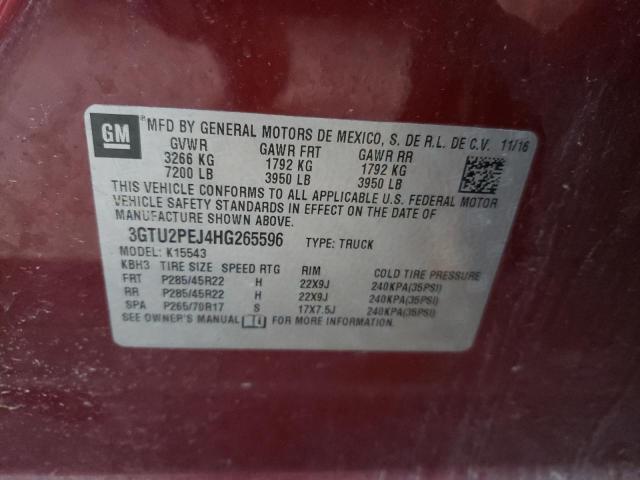 2017 GMC SIERRA DEN 3GTU2PEJ4HG265596