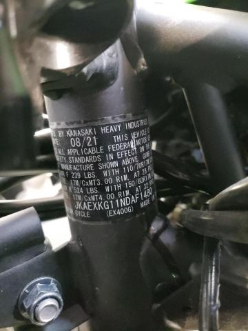 2022 KAWASAKI EX400 - JKAEXKG11NDAF1480