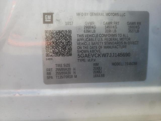 2018 BUICK ENCLAVE AV 5GAEVCKW7JJ145690