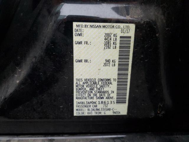 1N4BL3AP0HC186135 Nissan Altima 3.5sl