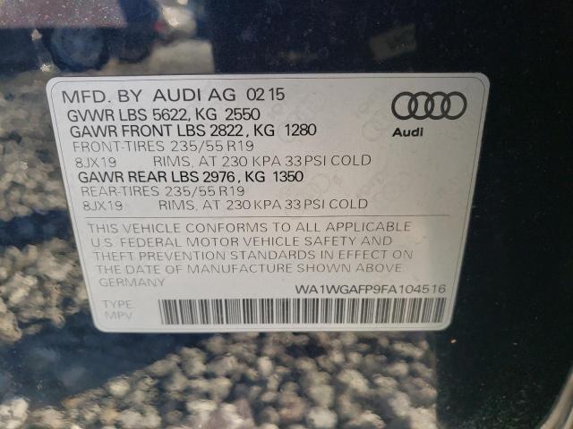 2015 AUDI Q5 PRESTIG - WA1WGAFP9FA104516