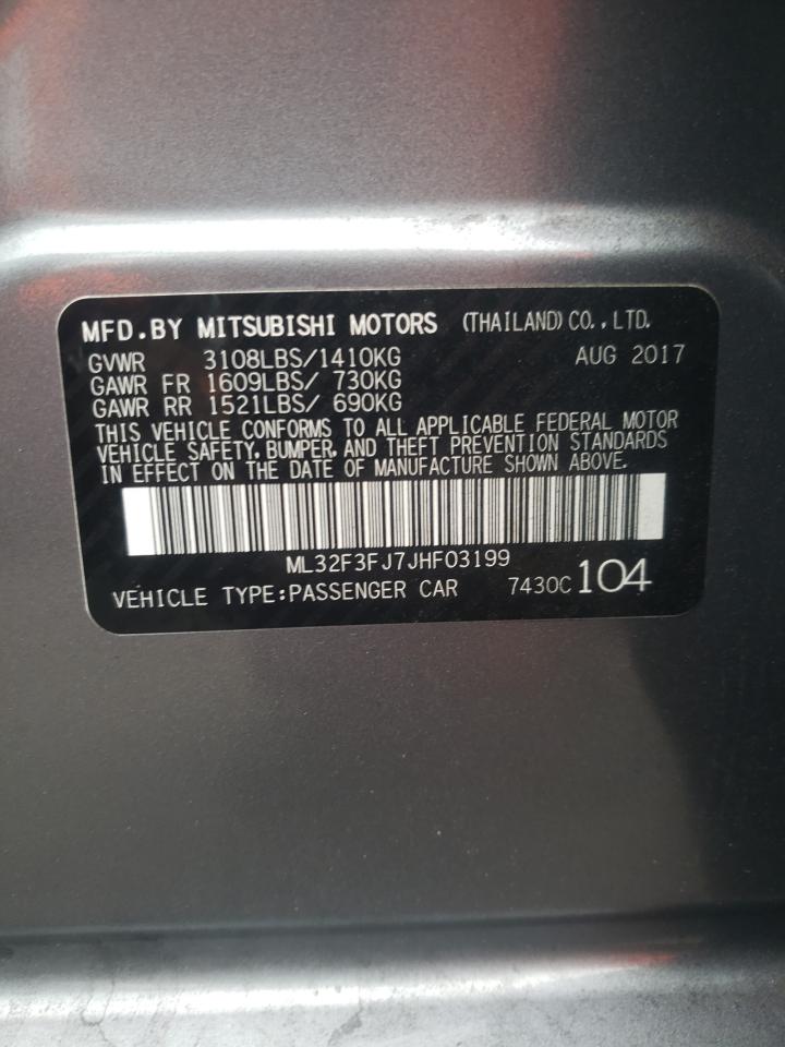 2018 Mitsubishi Mirage G4 Es VIN: ML32F3FJ7JHF03199 Lot: 49138684