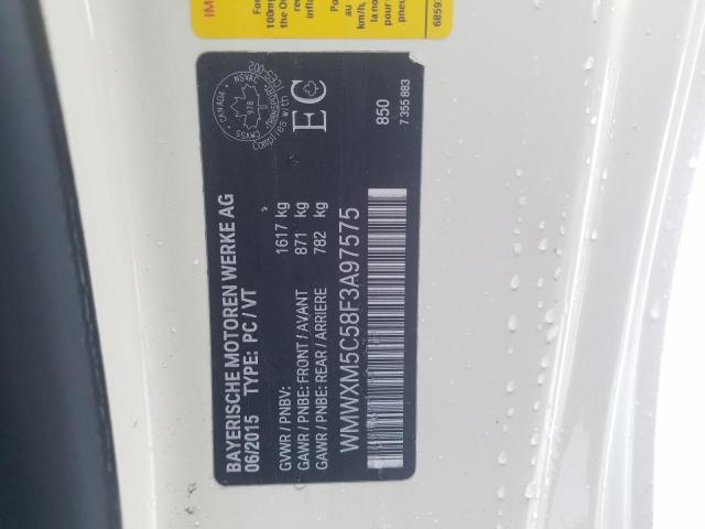 WMWXM5C58F3A97575 Mini Cooper