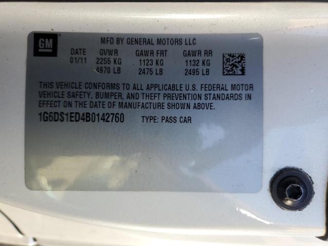 1G6DS1ED4B0142760 Cadillac Cts Premium Collection