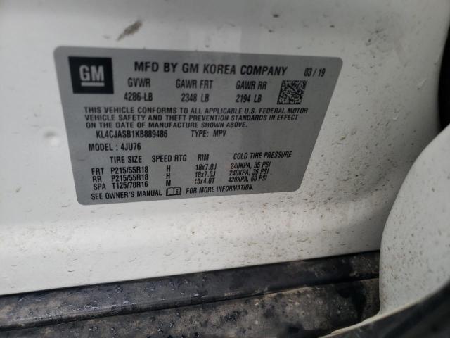 KL4CJASB1KB889486 Buick Encore Preferred