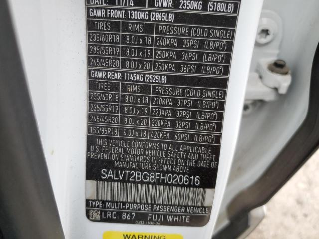 SALVT2BG8FH020616 Land Rover Range Rover Evoque Dynamic Premium