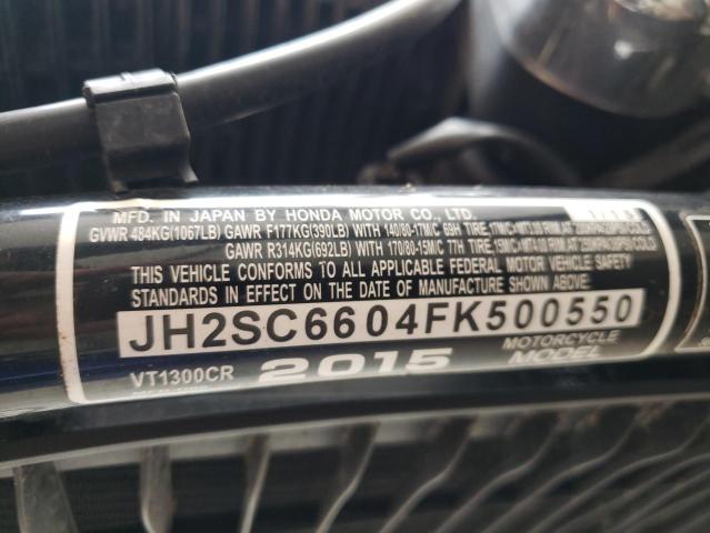 2015 HONDA VT1300 CR JH2SC6604FK500550