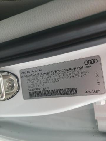 2015 AUDI S3 PREMIUM WAUBFGFF5F1135695