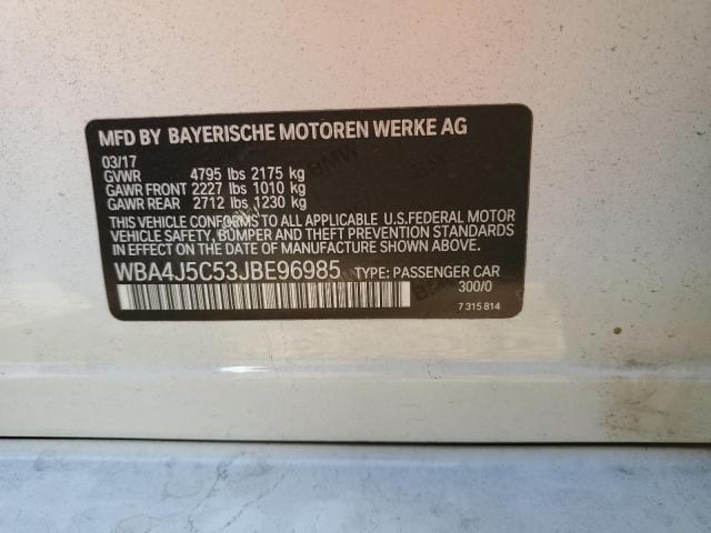 2018 BMW 440I GRAN WBA4J5C53JBE96985