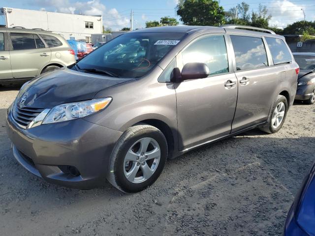 Salvage cars for sale from Copart Opa Locka, FL: 2015 Toyota Sienna LE