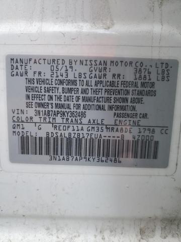 3N1AB7AP9KY362486 Nissan Sentra