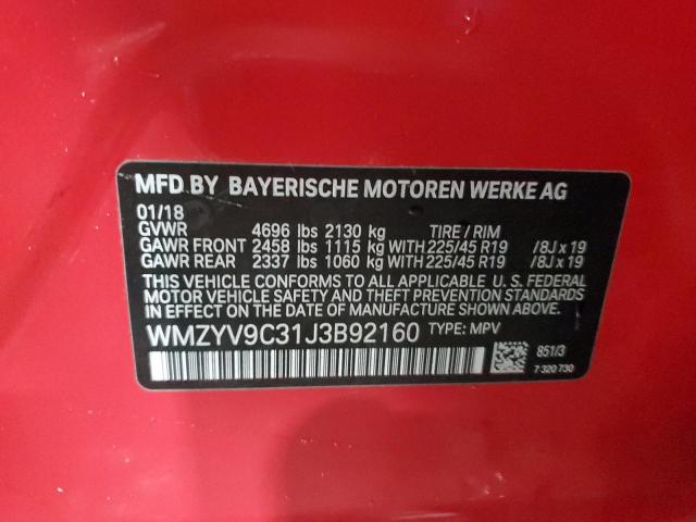 2018 MINI COOPER JCW WMZYV9C31J3B92160