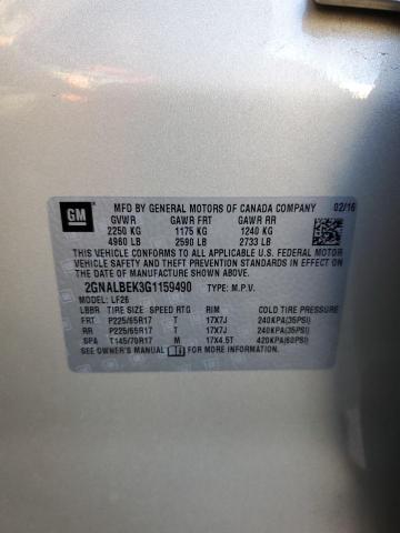 2016 CHEVROLET EQUINOX LS - 2GNALBEK3G1159490
