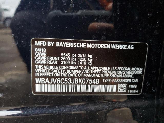 WBAJV6C53JBK07548 BMW 640 Xigt