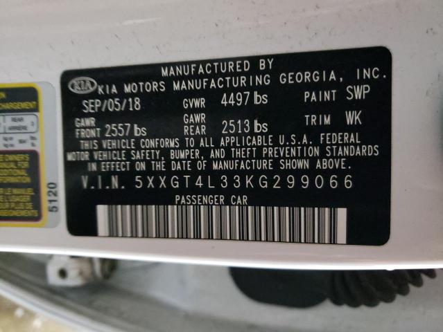 5XXGT4L33KG299066 KIA Optima Lx