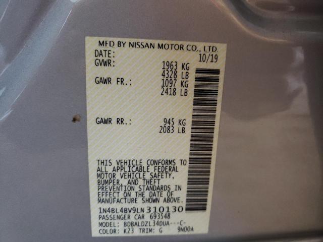 2020 NISSAN ALTIMA S - 1N4BL4BV9LN310130